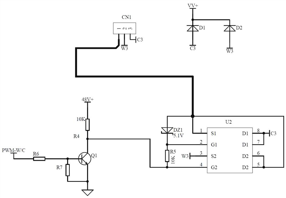 LED control unit circuit