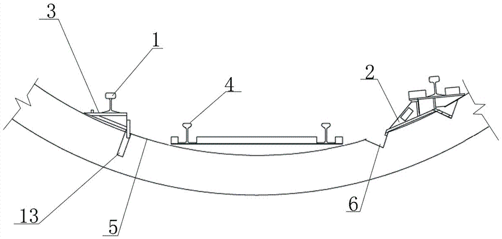 Convenient-mounted type shield trolley combined rail bearings and utilization method thereof