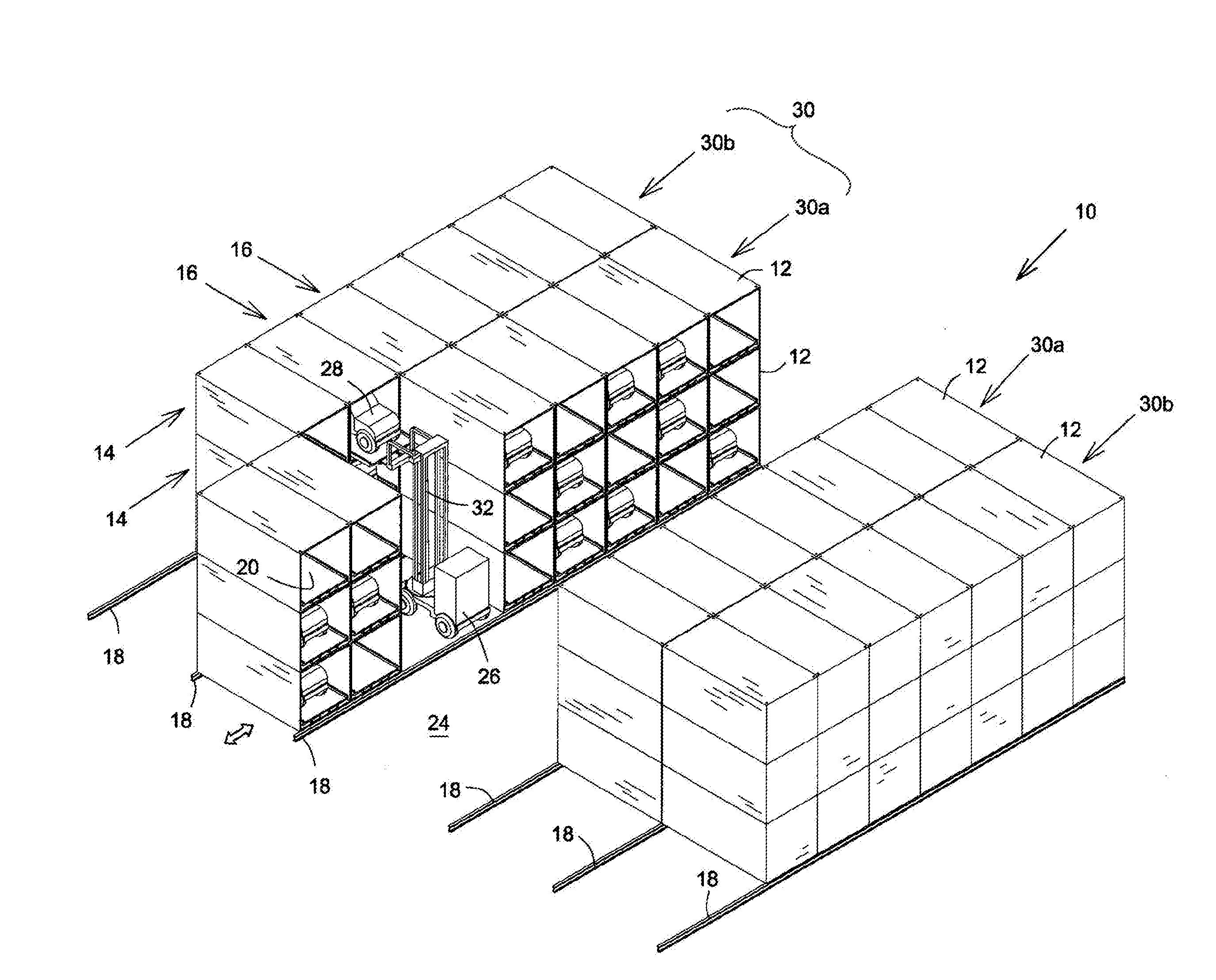Multi-level parking lot and method