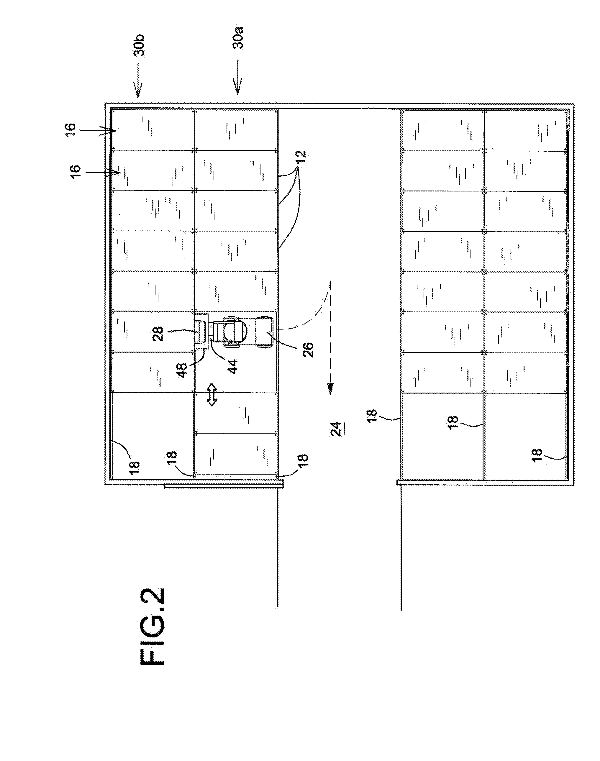 Multi-level parking lot and method