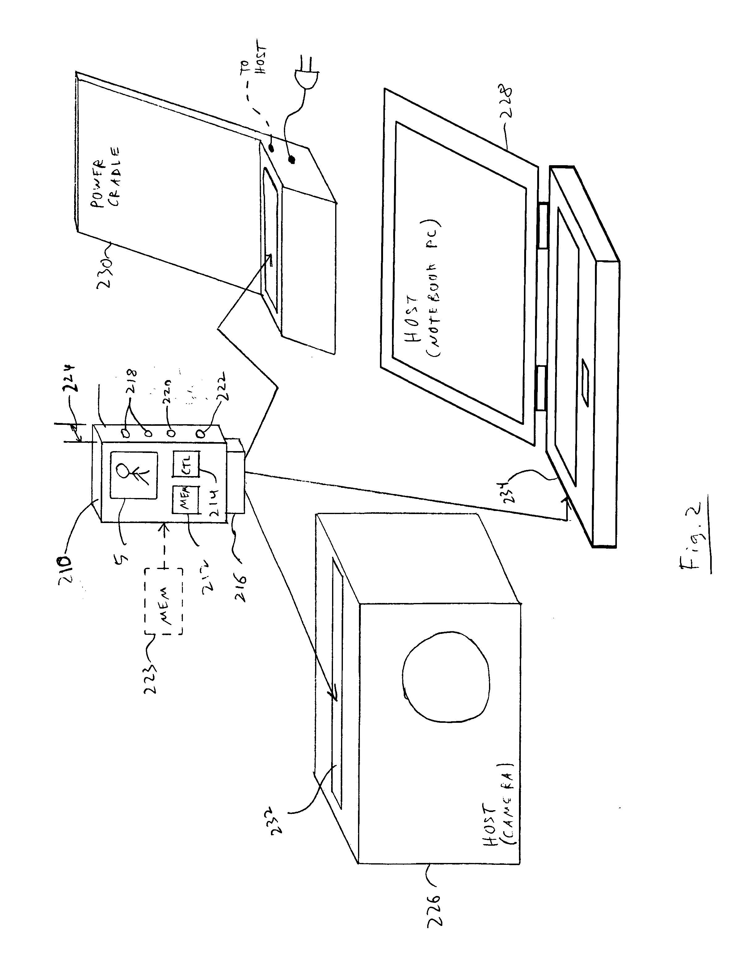Intelligent portable memory device with display