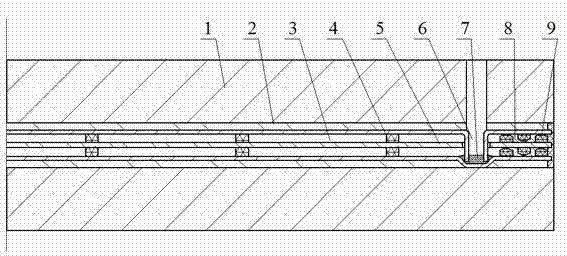 Double-vacuum-layer ceramic composite vacuum heat-insulation plate with edge sealed by seal strip and manufacturing method thereof