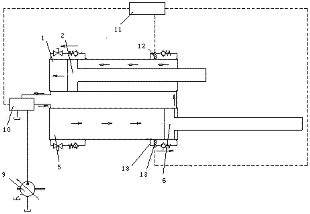 Series oil cylinder reversing control method and device and concrete pumping system