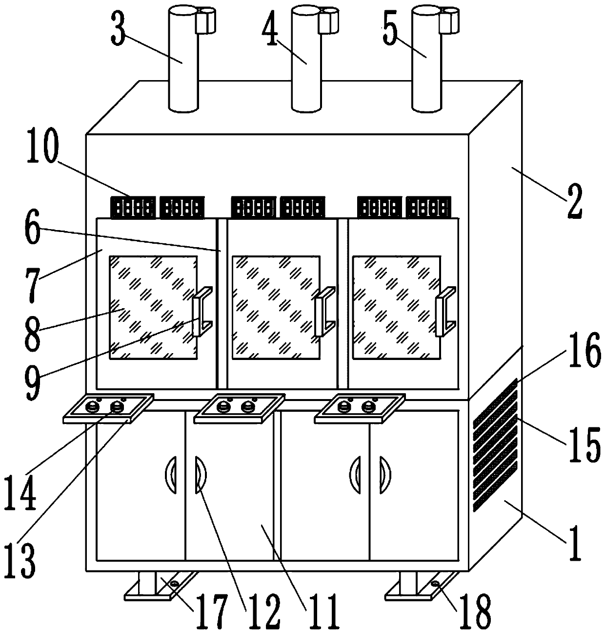 Aluminum honeycomb plate energy absorption performance testing device