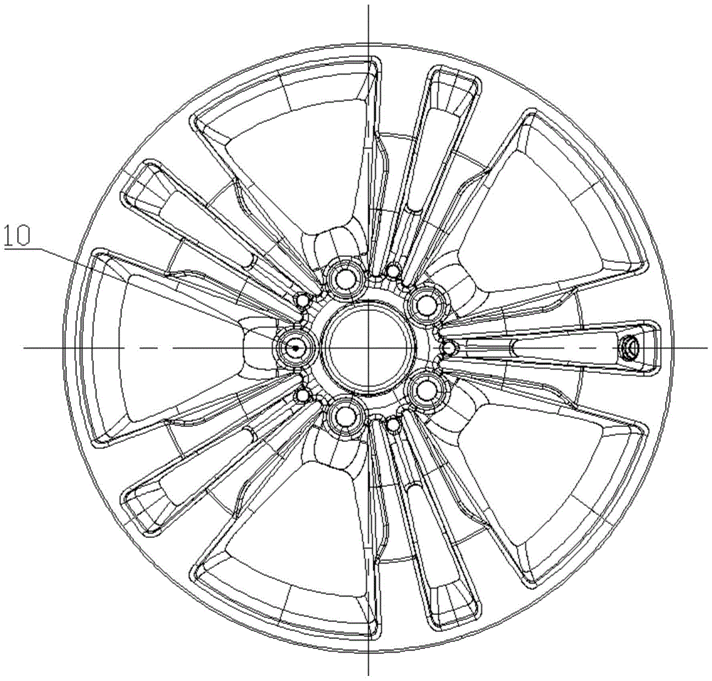 A method for detecting the center depth of aluminum wheel billet