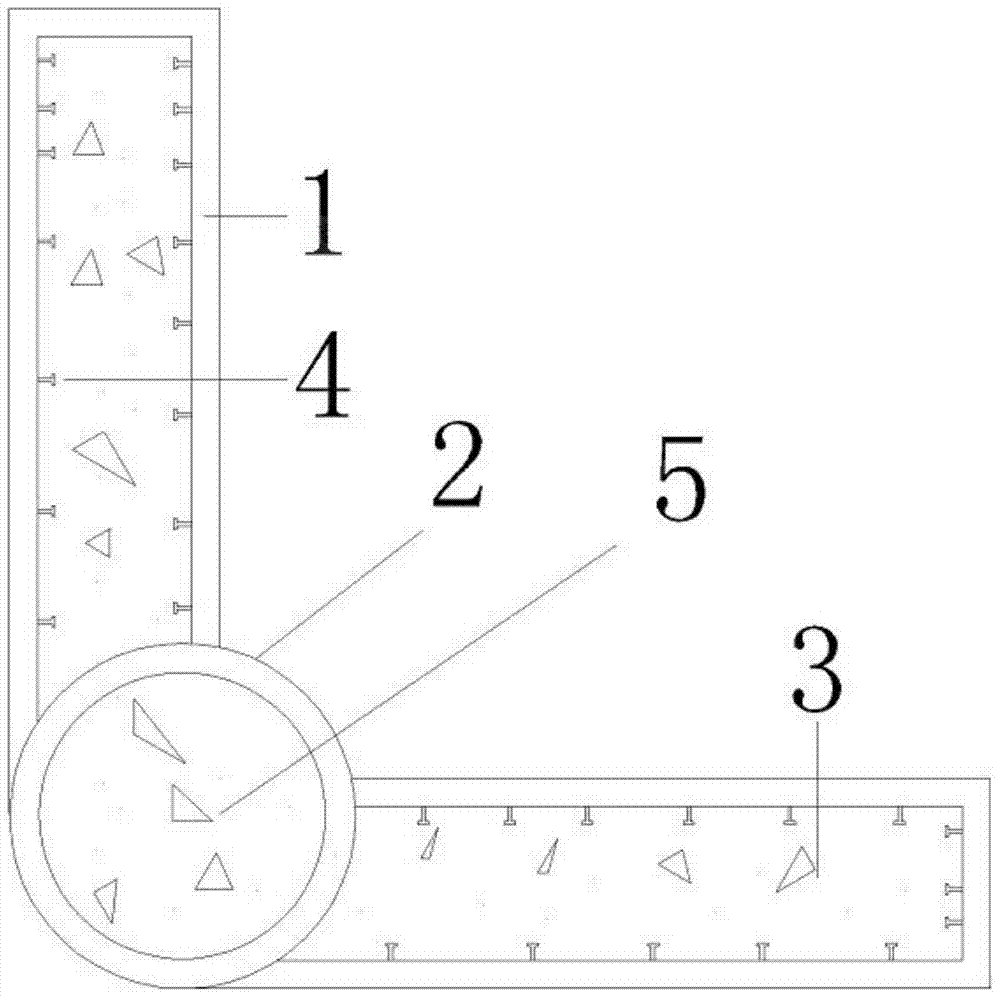 Recycled concrete L-shaped steel tube special-shaped column