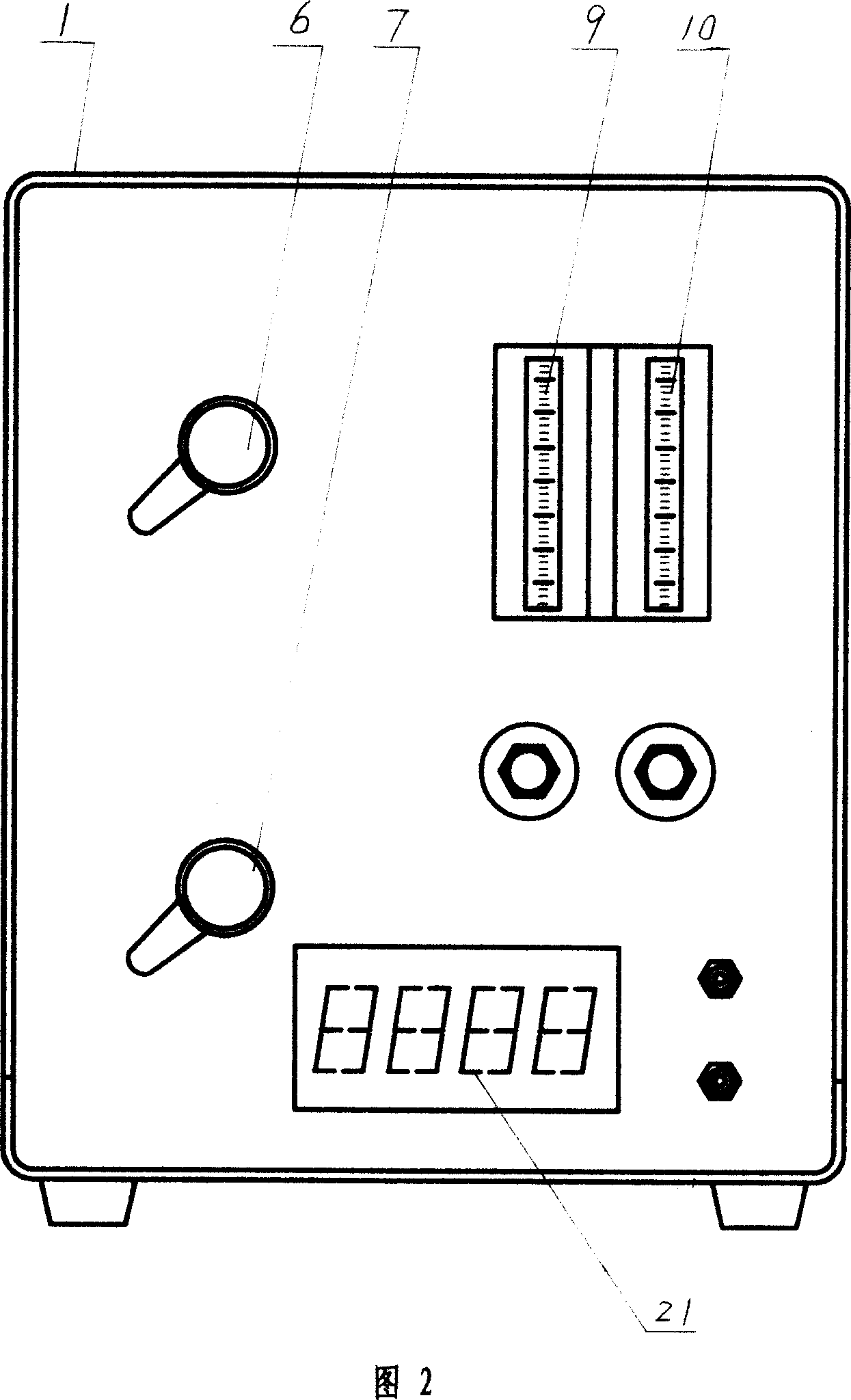Manual type device for sampling quantitative gas
