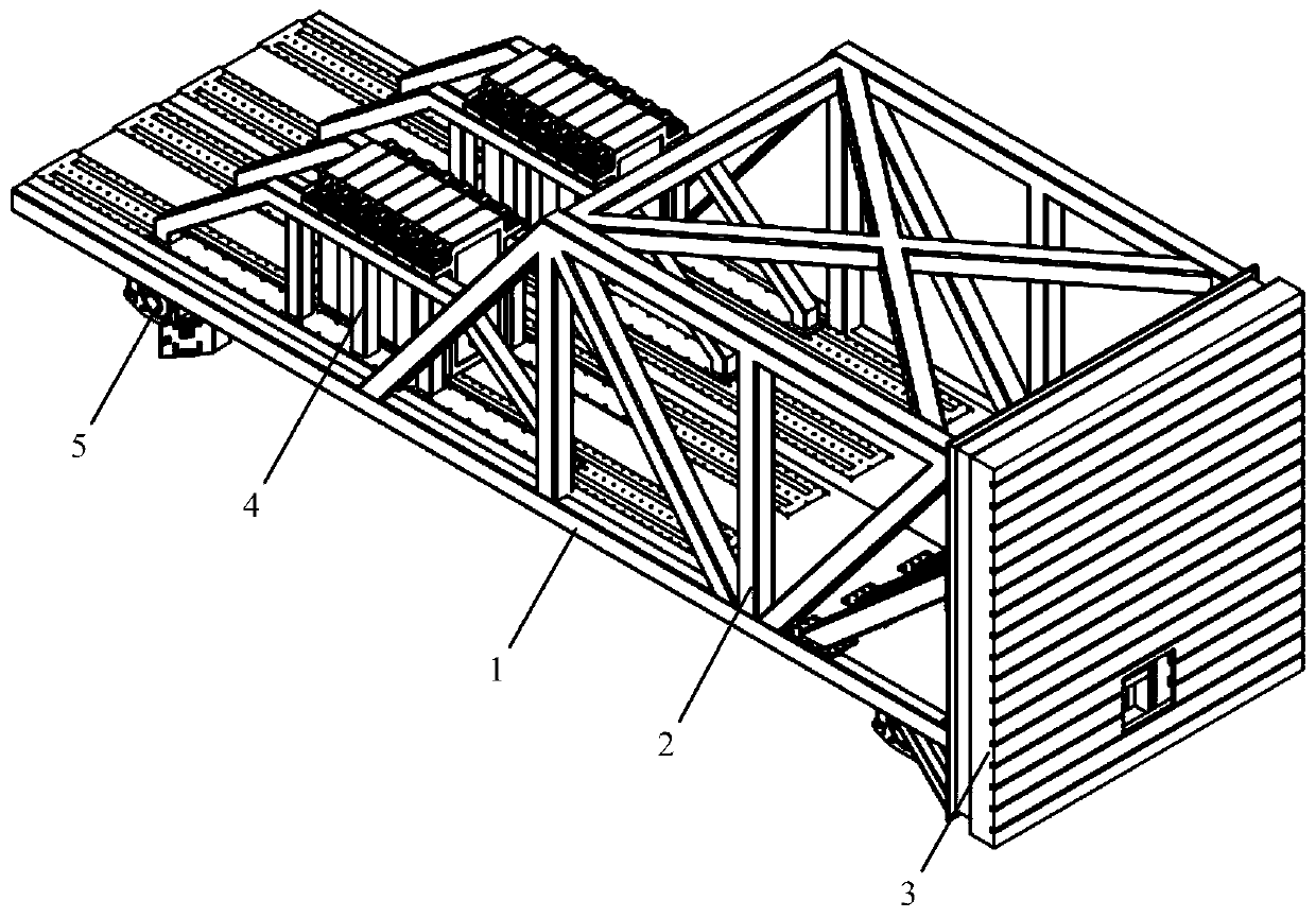 Mass center two-degree-of-freedom adjusting type collision test trolley with power