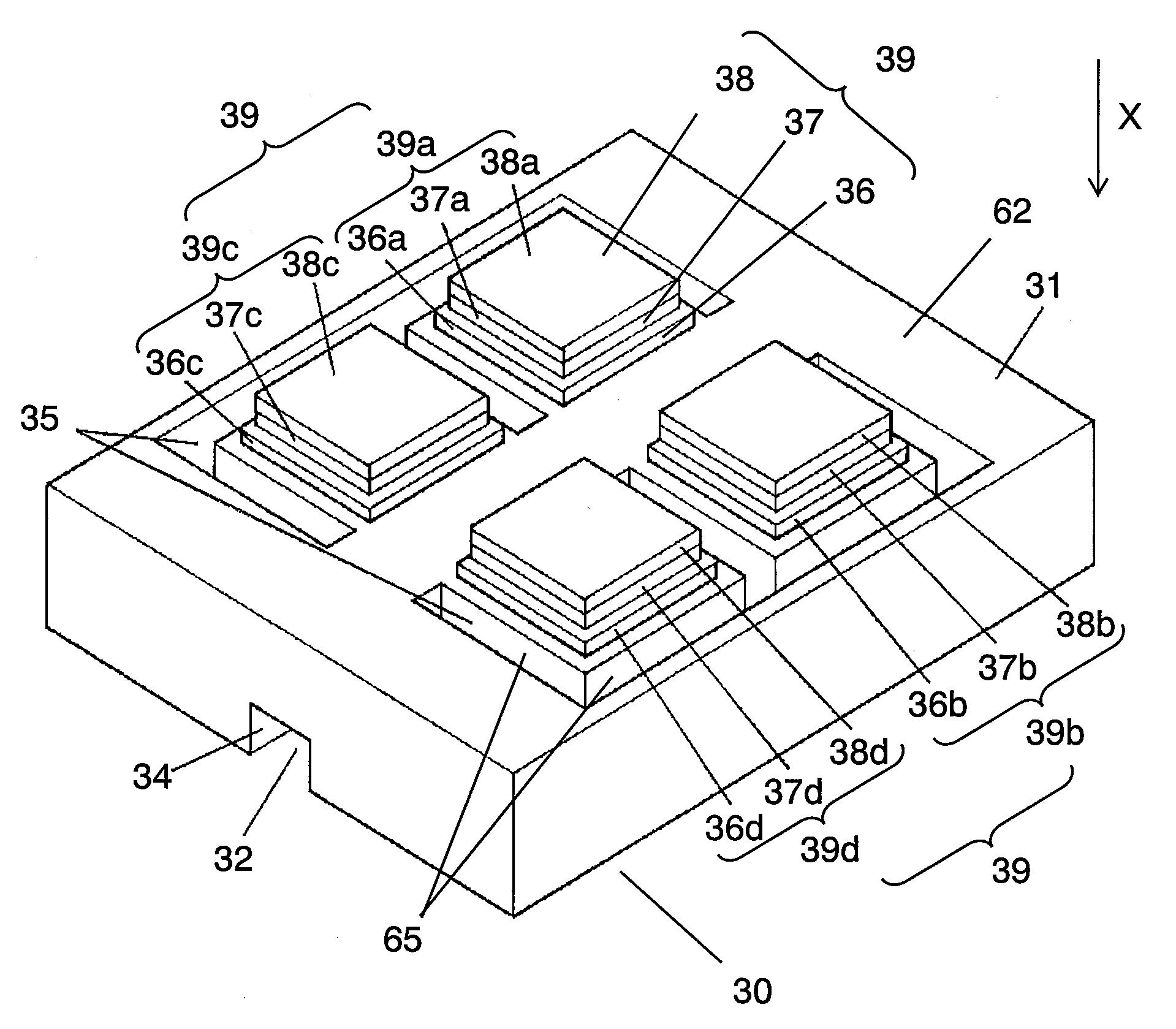 Component separating device and method of separating component
