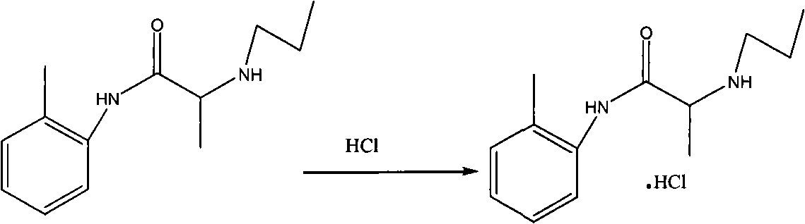 Method for preparing N-(2-Methylphenyl)-2-(propylamino)propa-namide