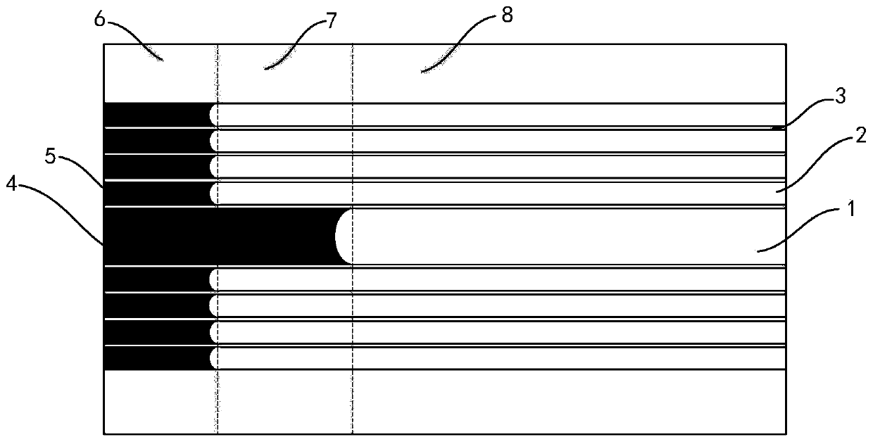 Method and device for directly coupling hollow-core photonic band gap optical fiber ring and integrated optical chip based on composite light guide mechanism