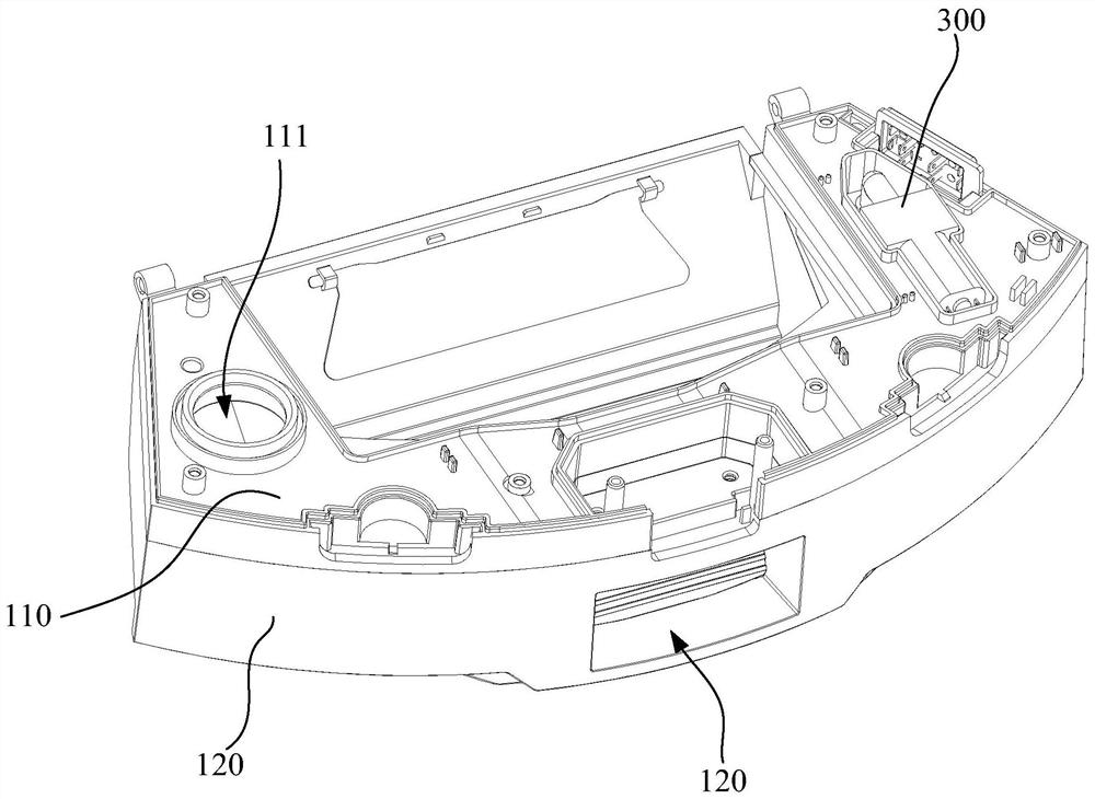 Water tank structure and sweeping robot