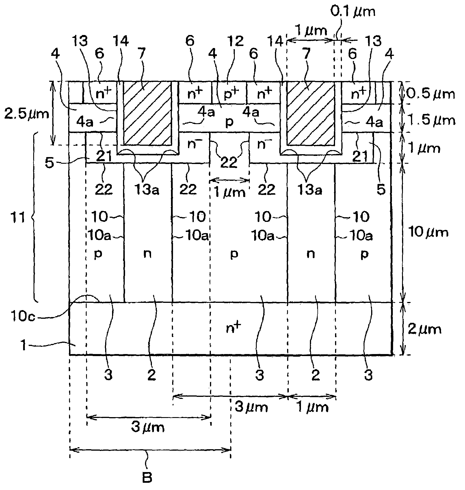 Stabilization of dopant concentration in semiconductor device having epitaxially-filled trench