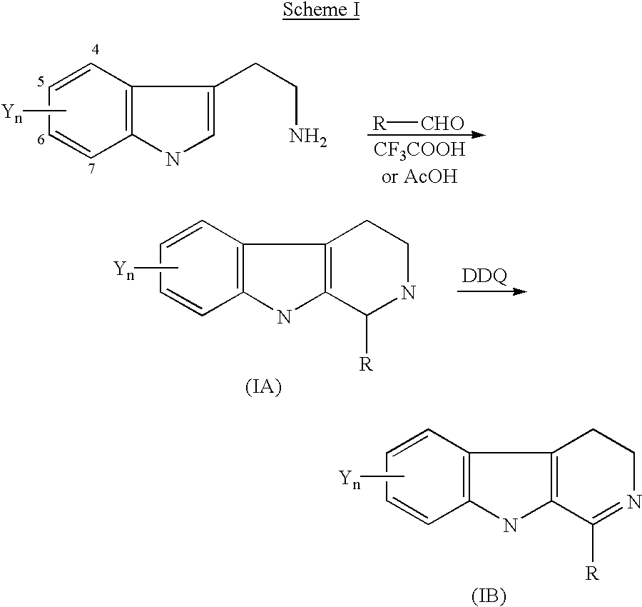 1-substituted 1,2,3,4-tetrahydro-beta-carboline and 3,4-dihydro-beta-carboline and analogs as antitumor agents