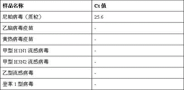 In-vitro Nipah virus detection reagent and in-vitro Nipah virus detection method