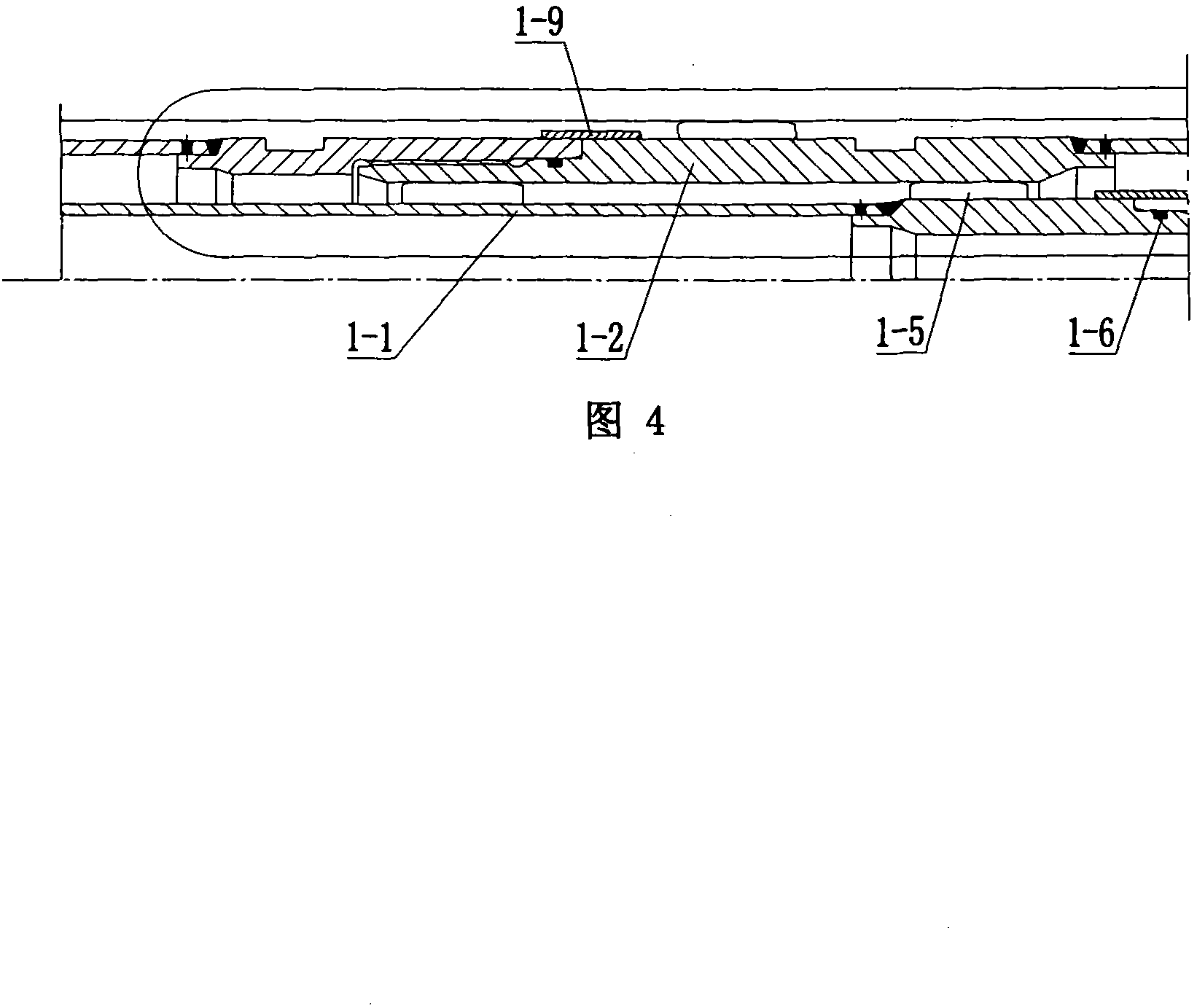 Oil head for blade propeller turbine