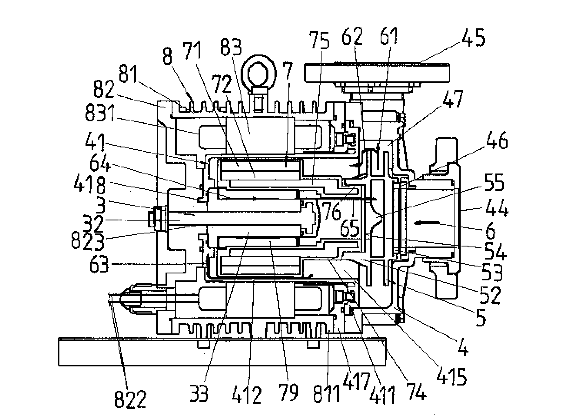 Structural improvement of a canned motor pump