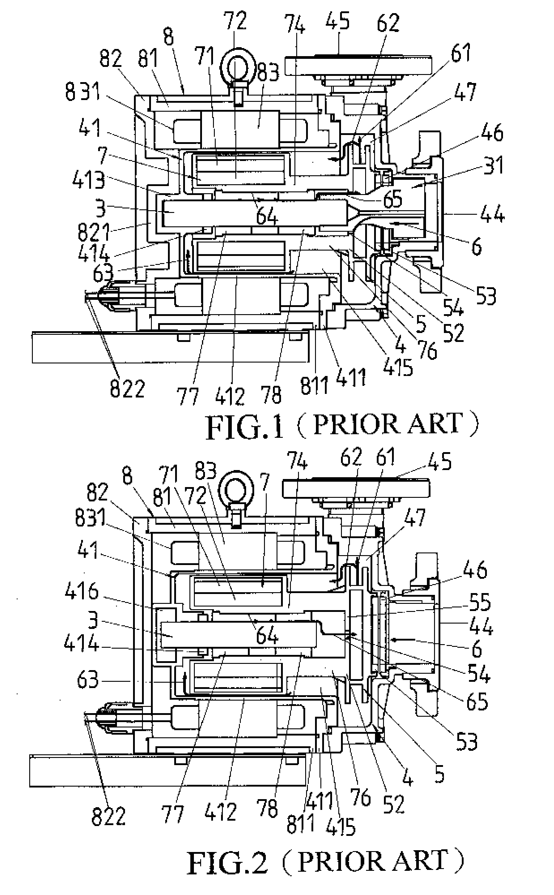 Structural improvement of a canned motor pump