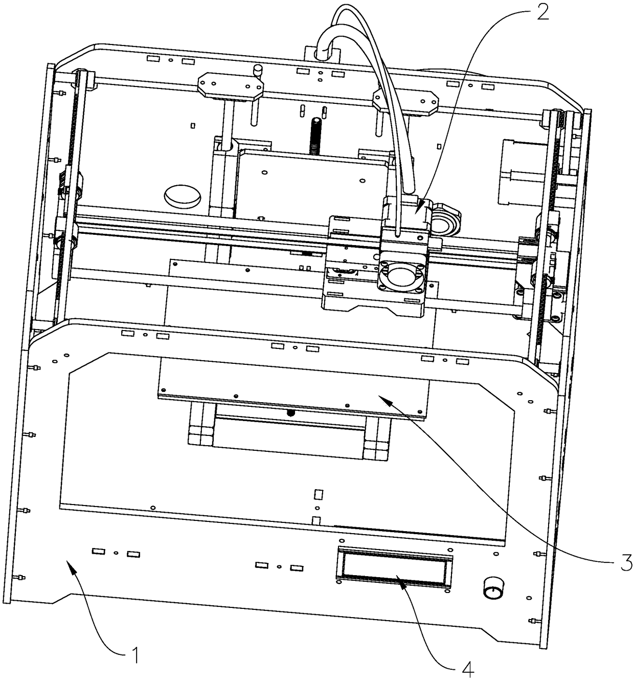 Three-dimensional printer and three-dimensional printing platform adjustment method