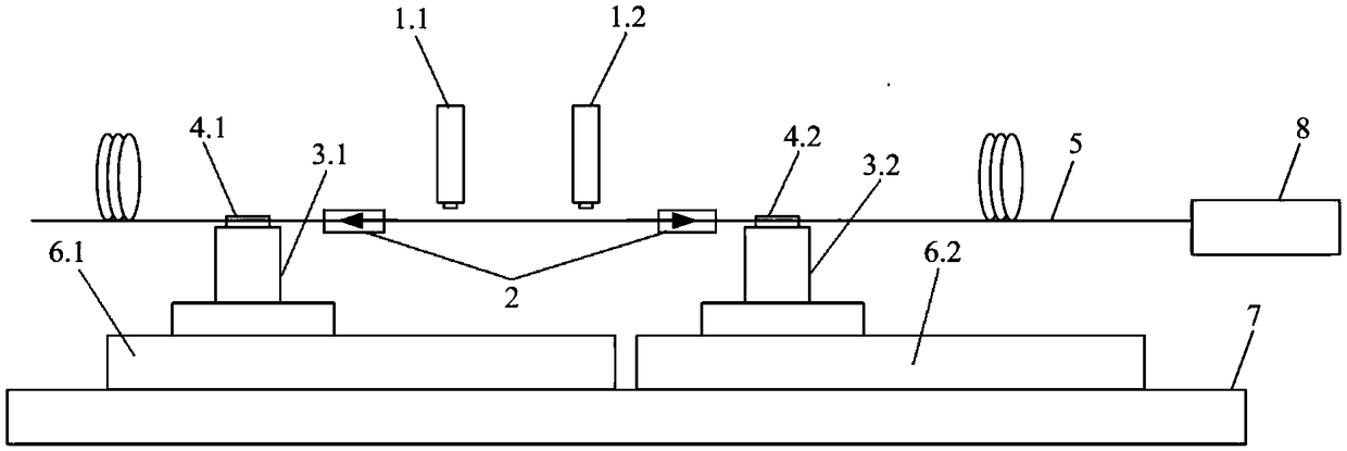 On-line monitoring system and method for ultra-long fiber grating writing