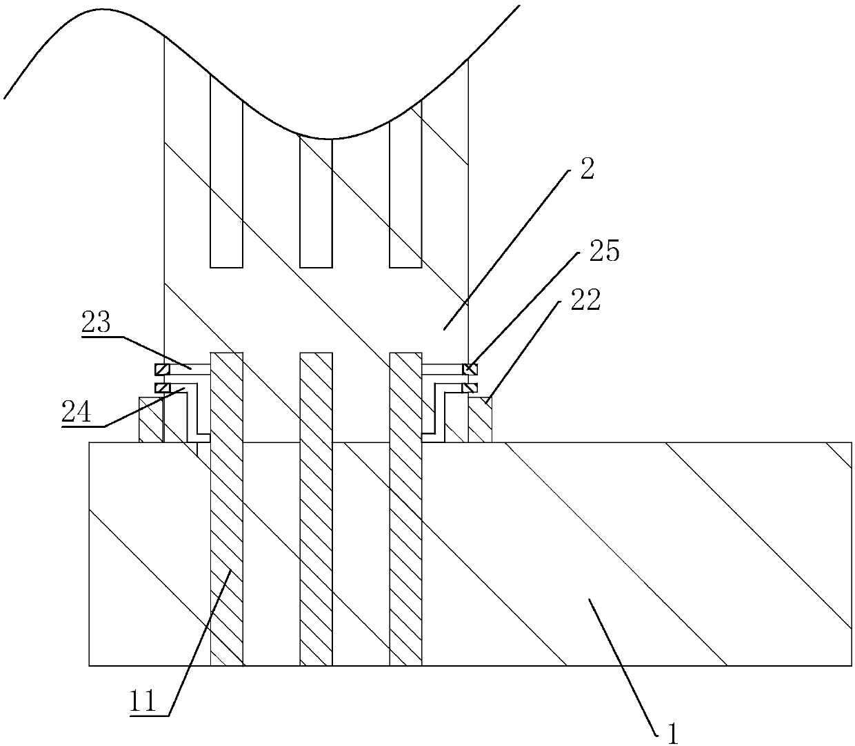 Connecting structure of assembling type prefabricated columns and construction method thereof