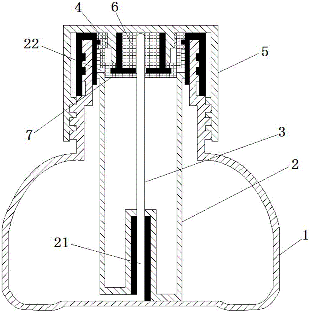 Inline ink bottle