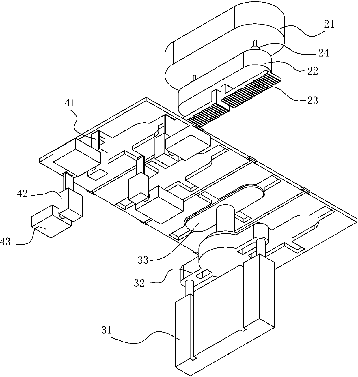 No. 9 battery electrode polarity selection mechanism