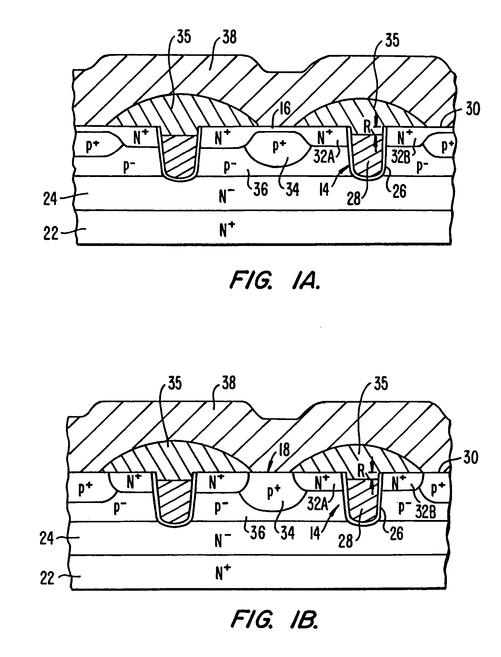 Method of manufacturing a trench transistor having a heavy body region