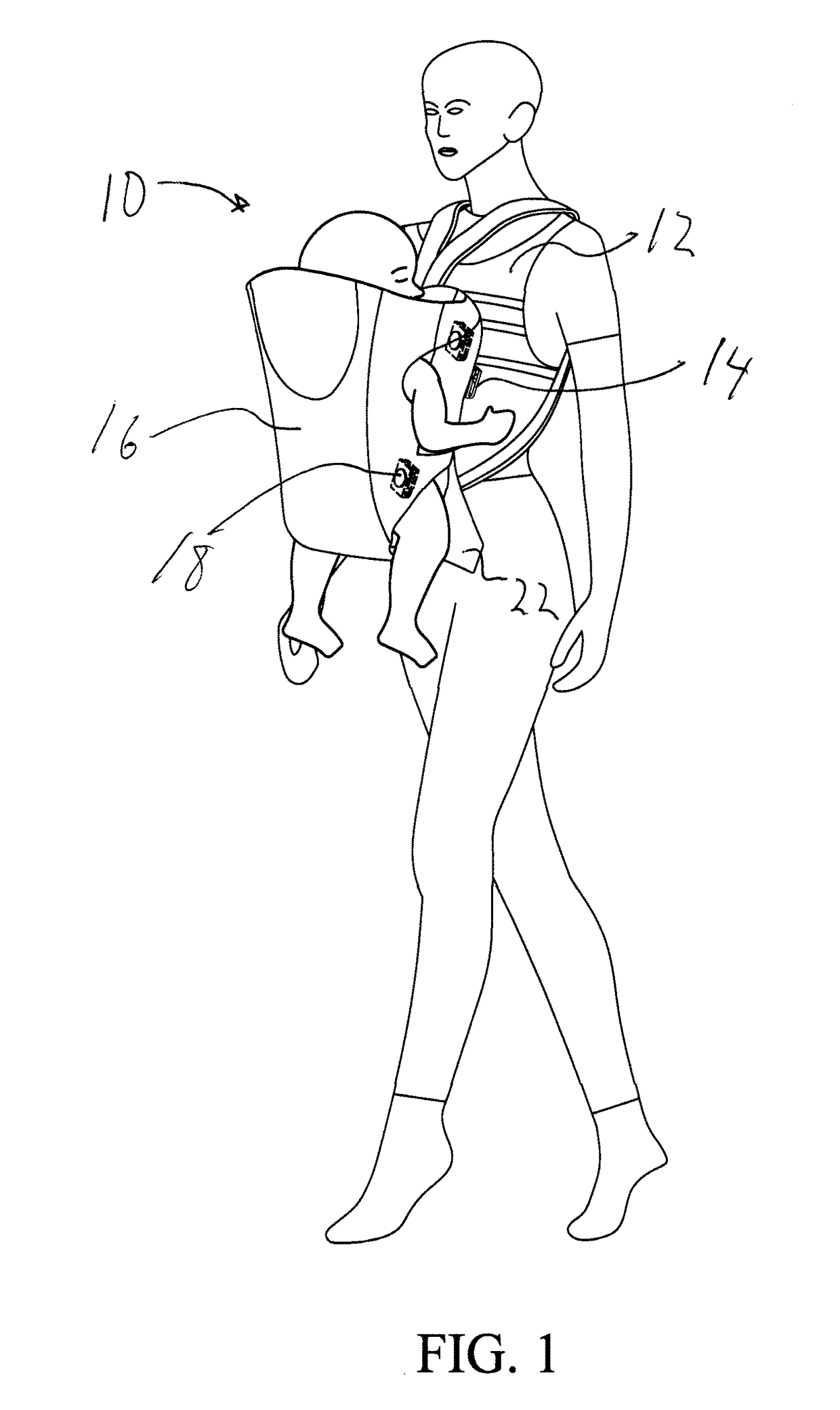 Variable position and orientation infant carrier and safety system