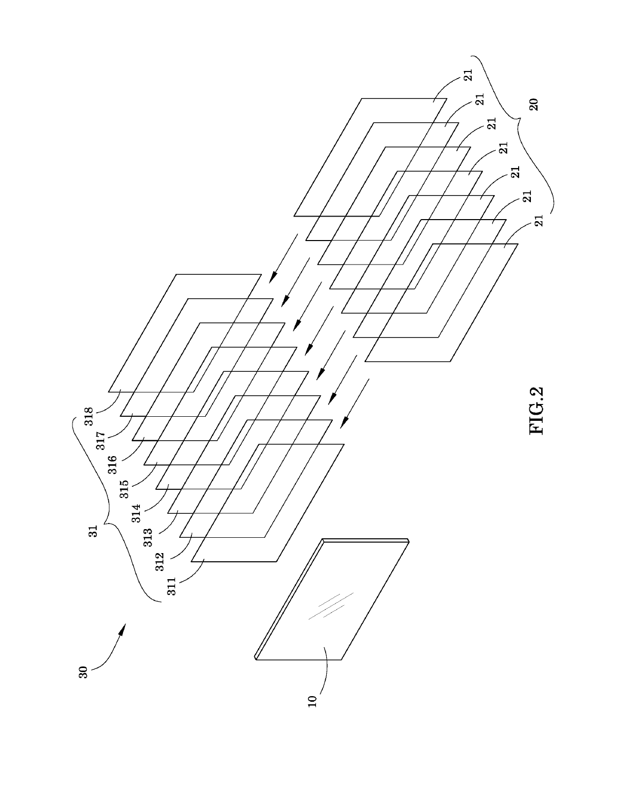 Eye Protection Arrangement for Screen of Electronic Tool