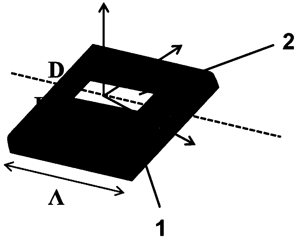 Ultrathin diffraction optical element based on ultra-structure surface