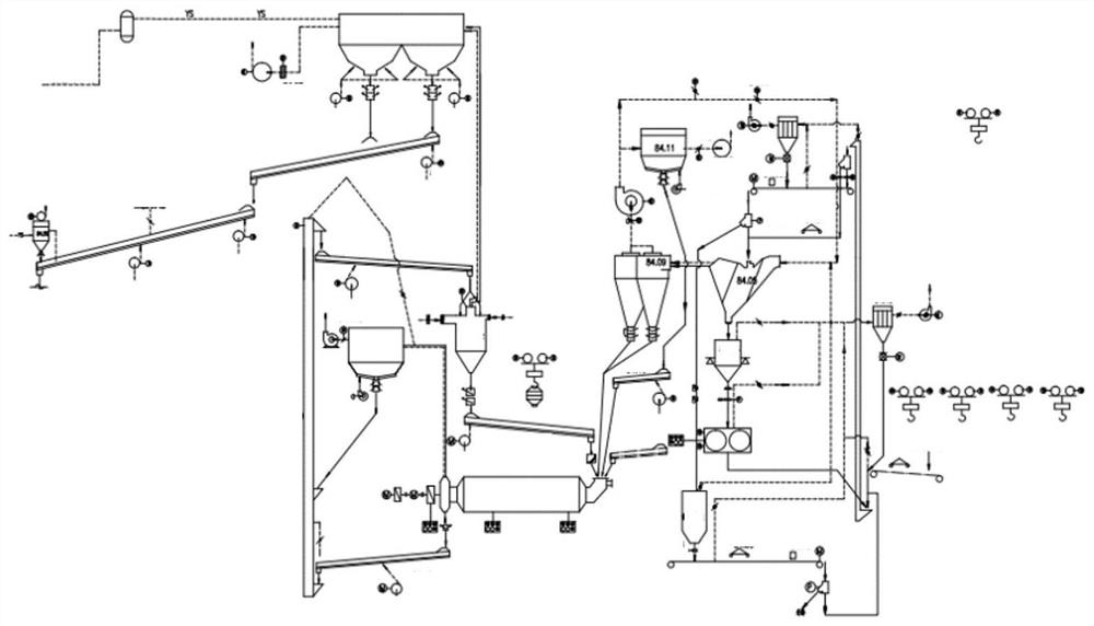 Method for testing retention time of materials in cement mill based on image recognition technology