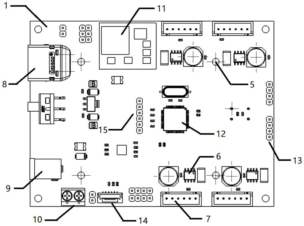 Laminated intelligent trolley controller