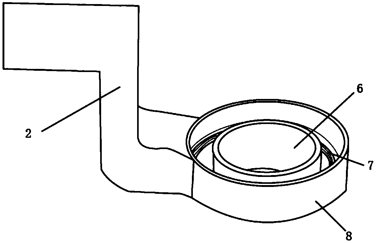 High-efficiency and large-volume bottom magnetic enrichment device