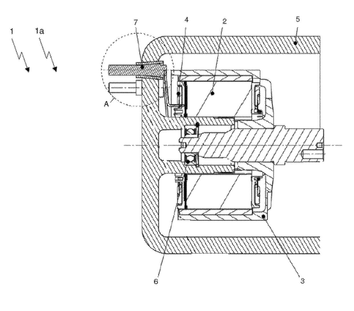 Electrical implementation unit having a conical contact surface engaging a conical borehole formed in a housing of an electrical component