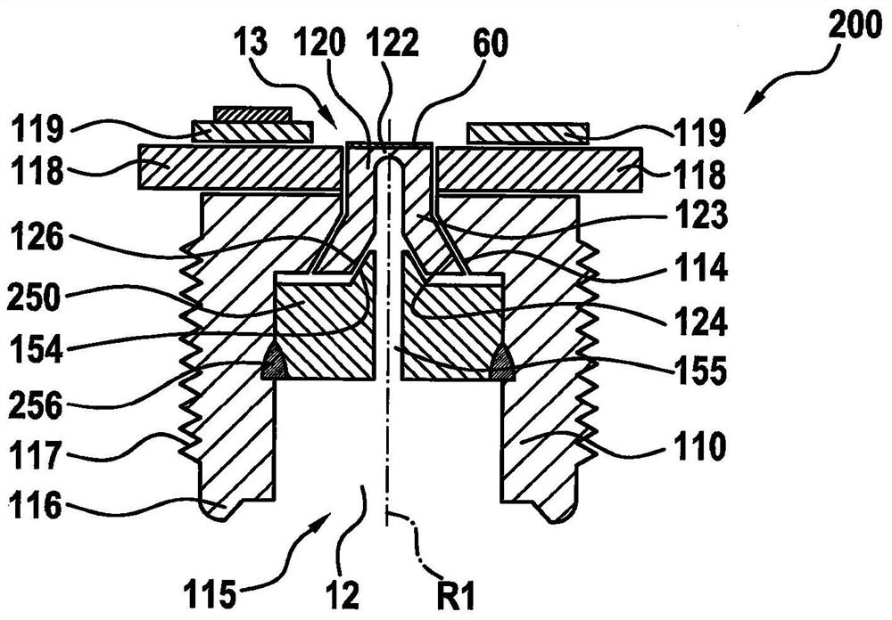 Device for determining pressure and method for its manufacture