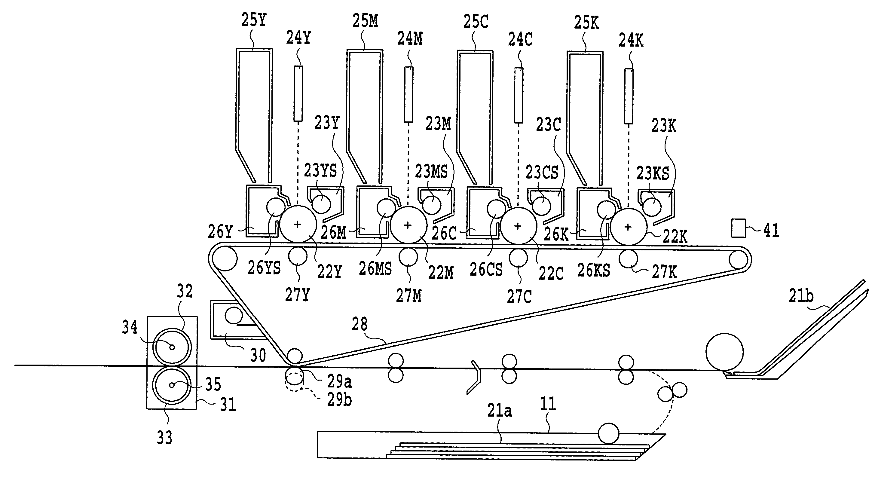Color image forming apparatus and color image forming method