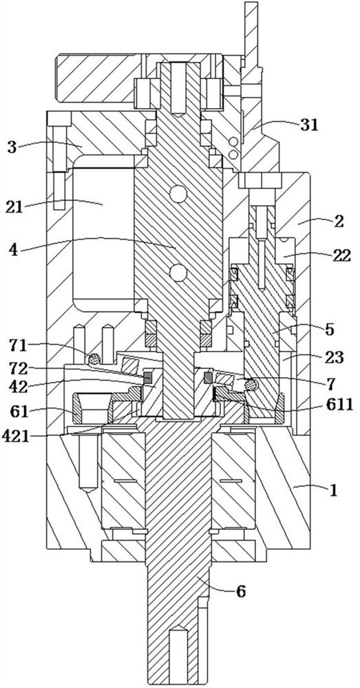 Bolt positioning type blade rotating structure and blade type pneumatic rotating index plate