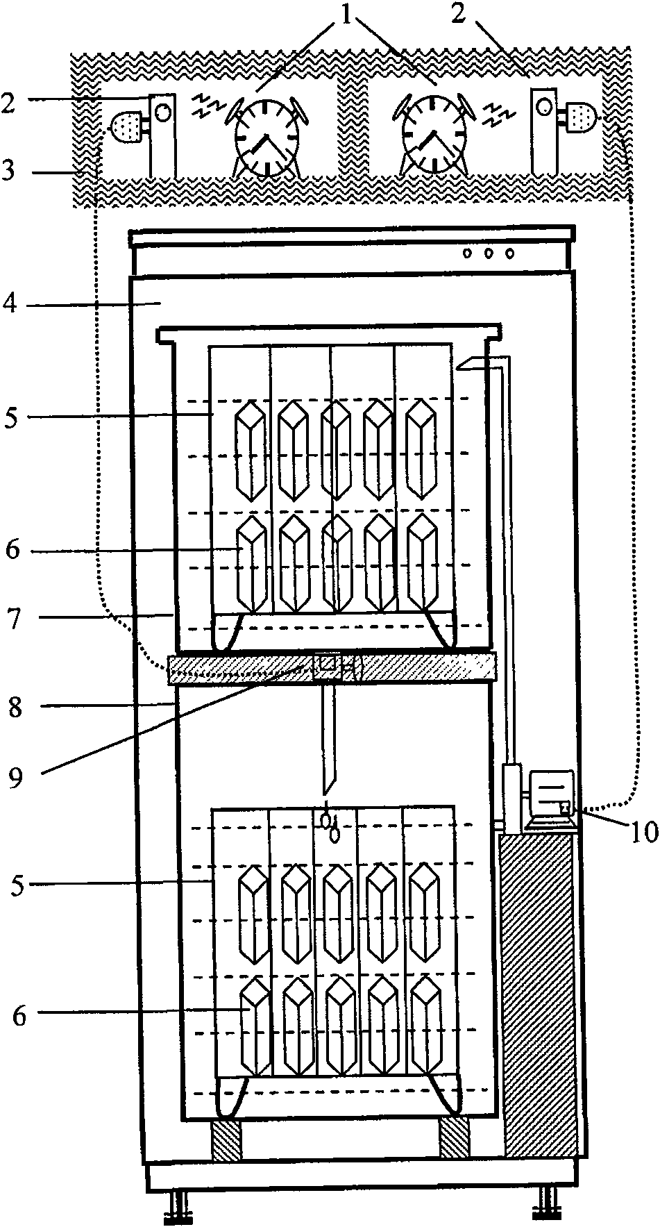 Low-temperature dry and wet circulating erosion device