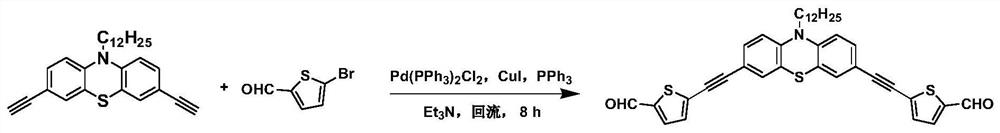 Heterocyclic modified two-photon polymerization initiator based on phenothiazine or carbazole and preparation method thereof