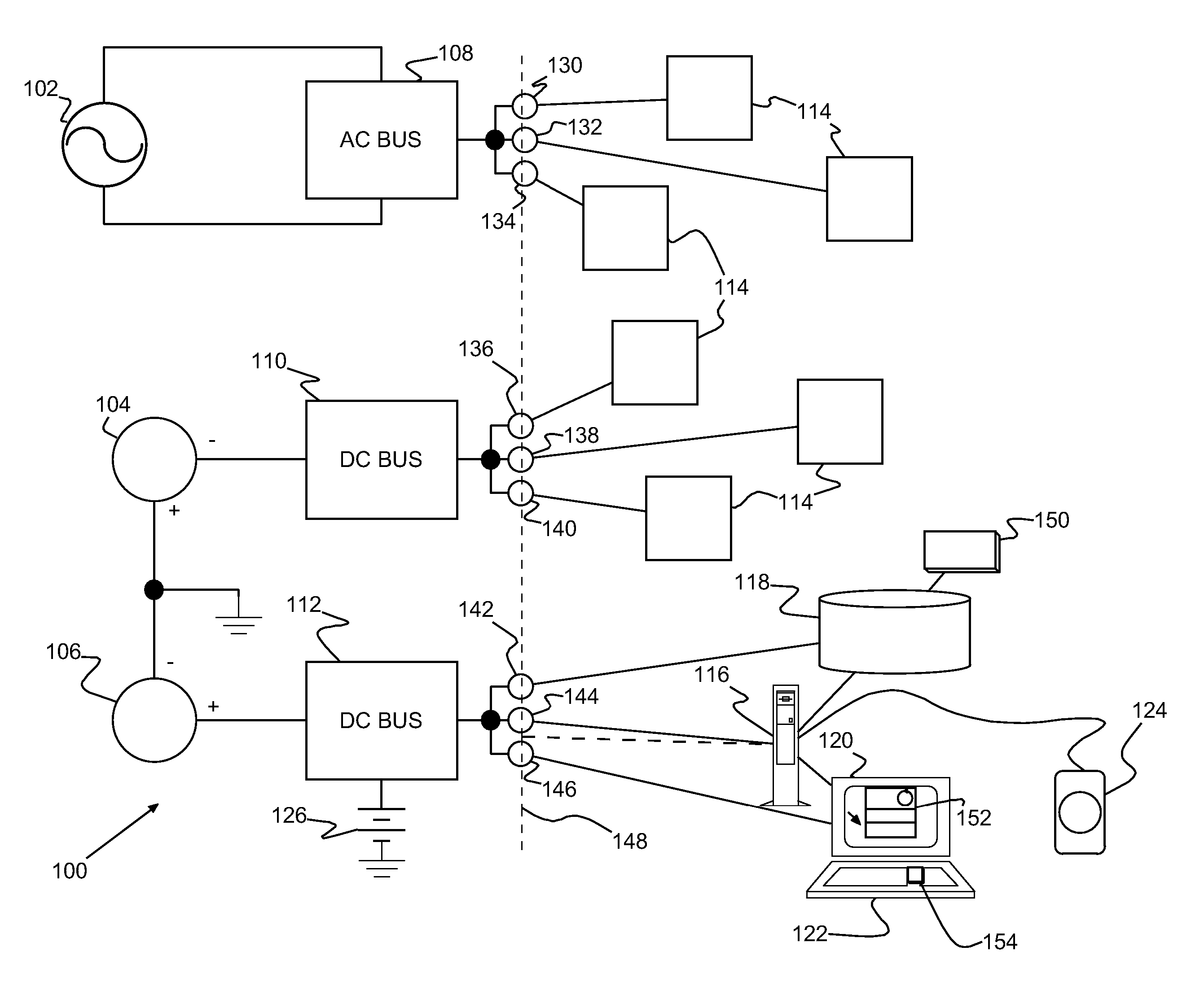 Power control system pseudo power-up, aircraft including the power control system and method of controlling power in an aircraft