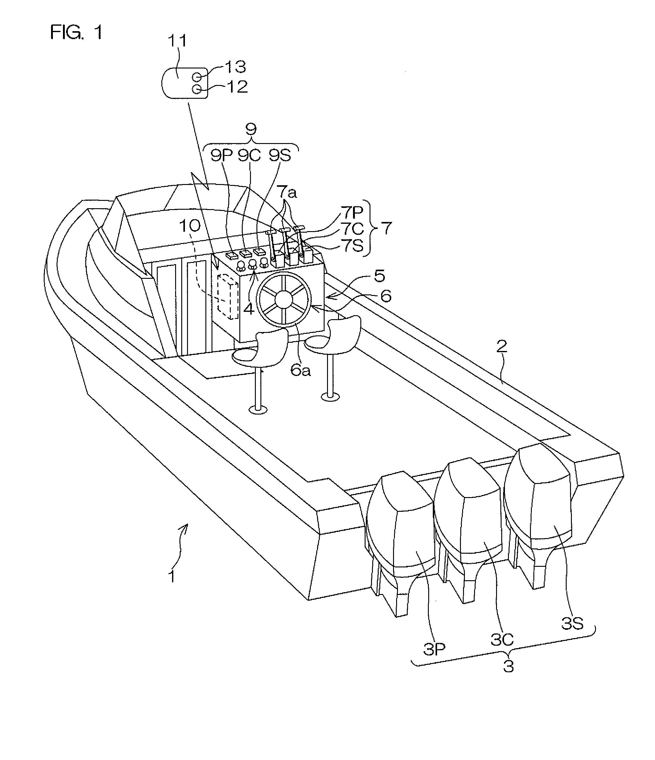 Marine vessel theft deterrent apparatus and marine vessel including the same