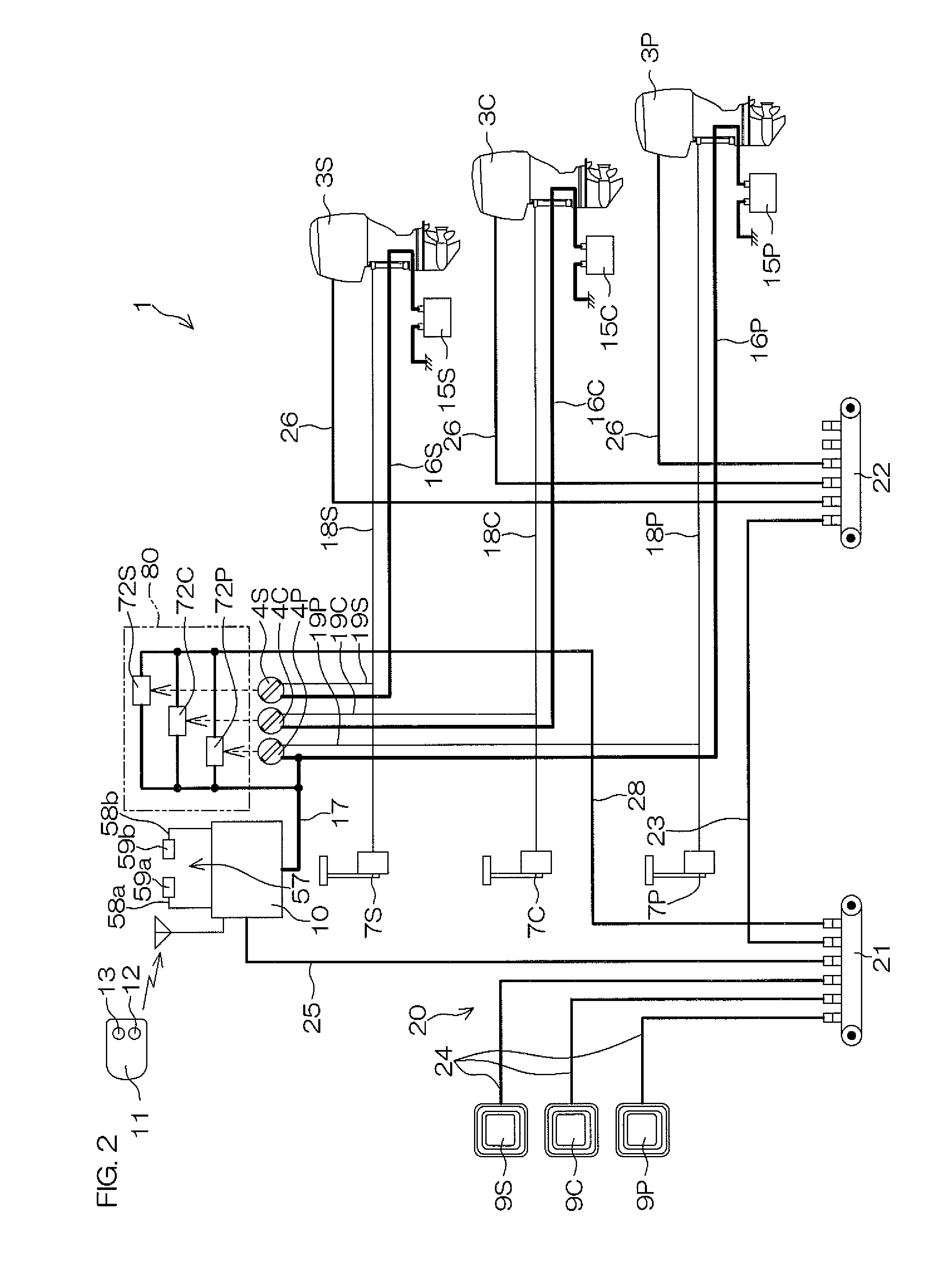 Marine vessel theft deterrent apparatus and marine vessel including the same