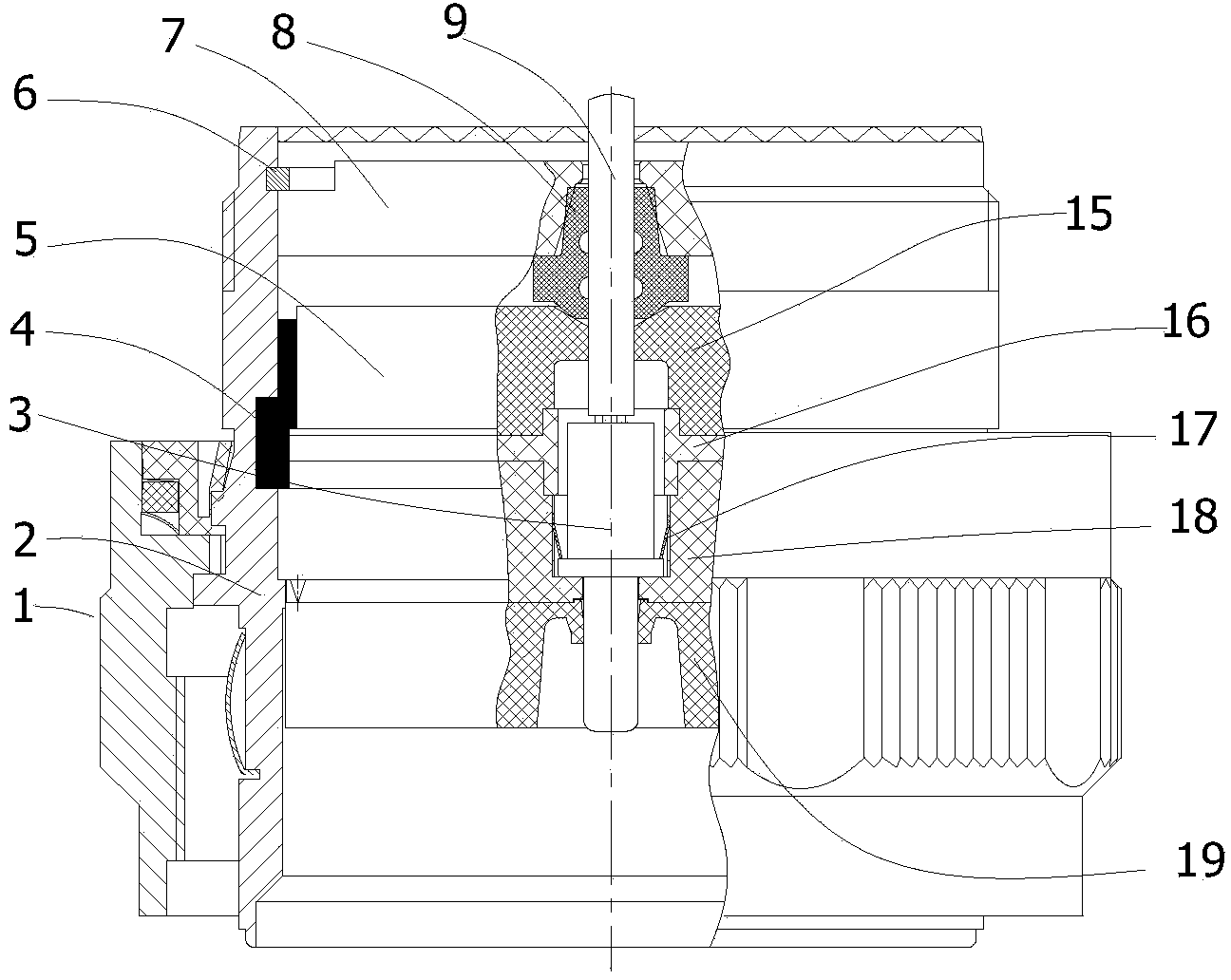 Sealing type high voltage resisting electric connector