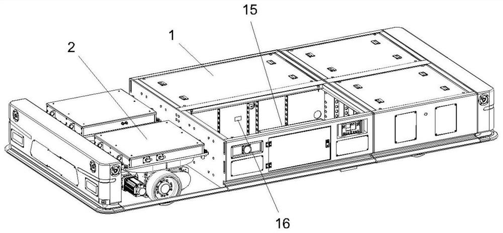 Active hydraulic independent suspension type electric carrier and leveling method