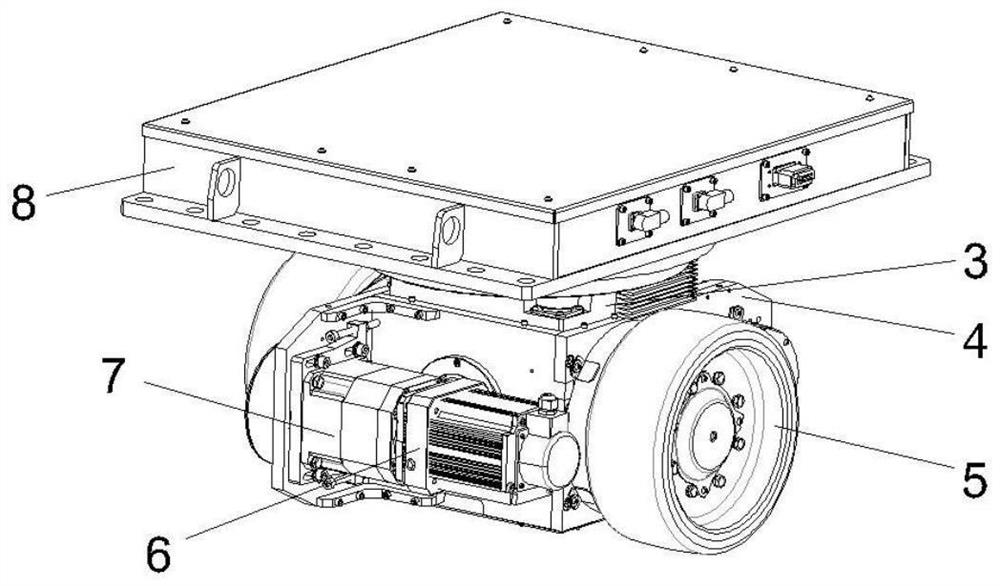 Active hydraulic independent suspension type electric carrier and leveling method