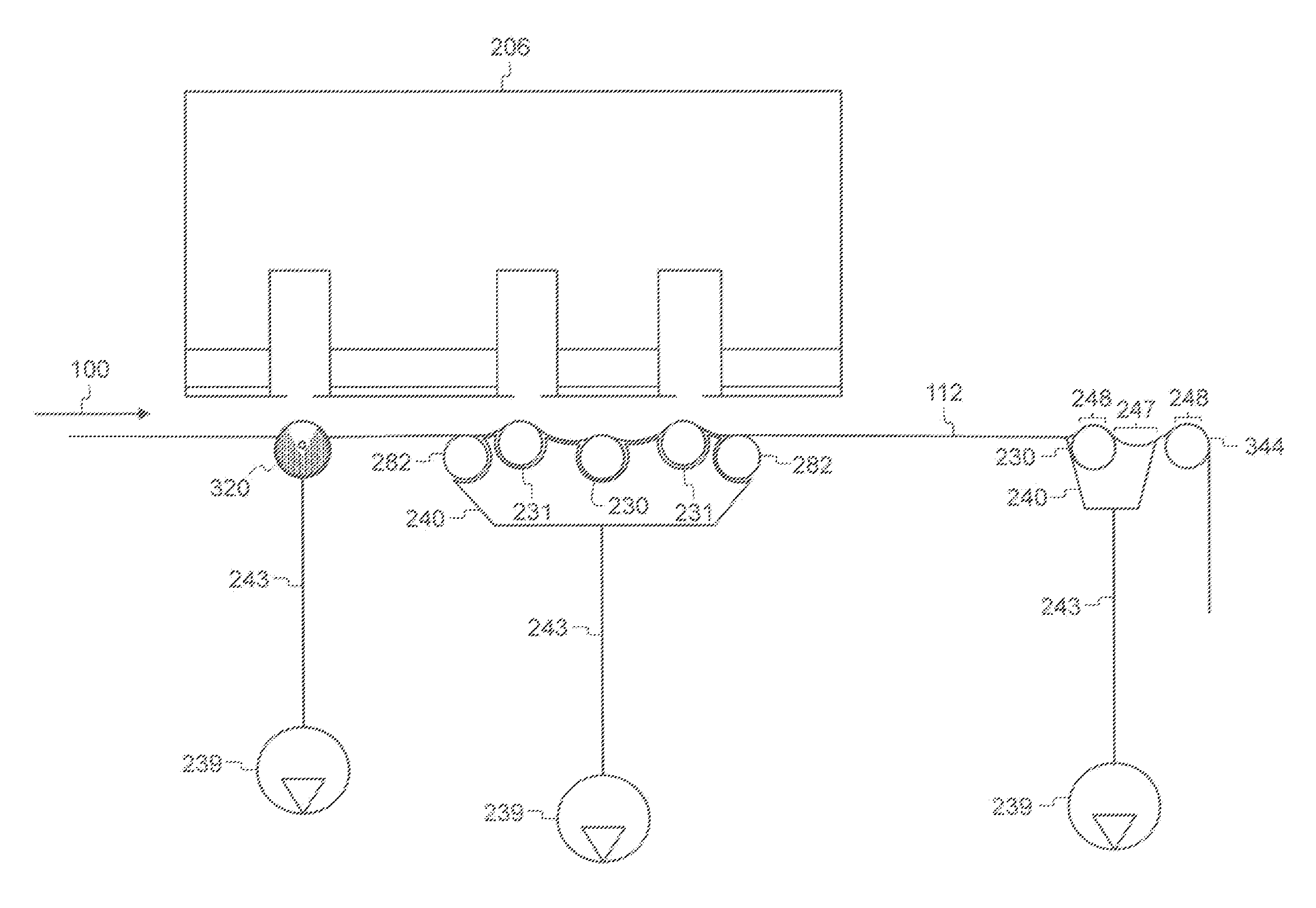 Vacuum pulldown of print medium in printing system