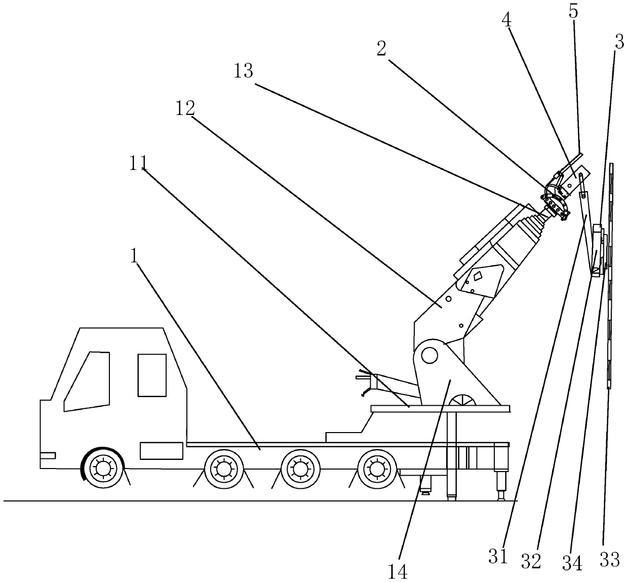 Multifunctional all-in-one machine for glass lifting, rotation, angle swing and installation