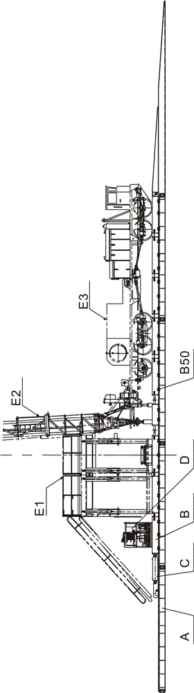 Vehicle-mounted drilling rig overall translation system