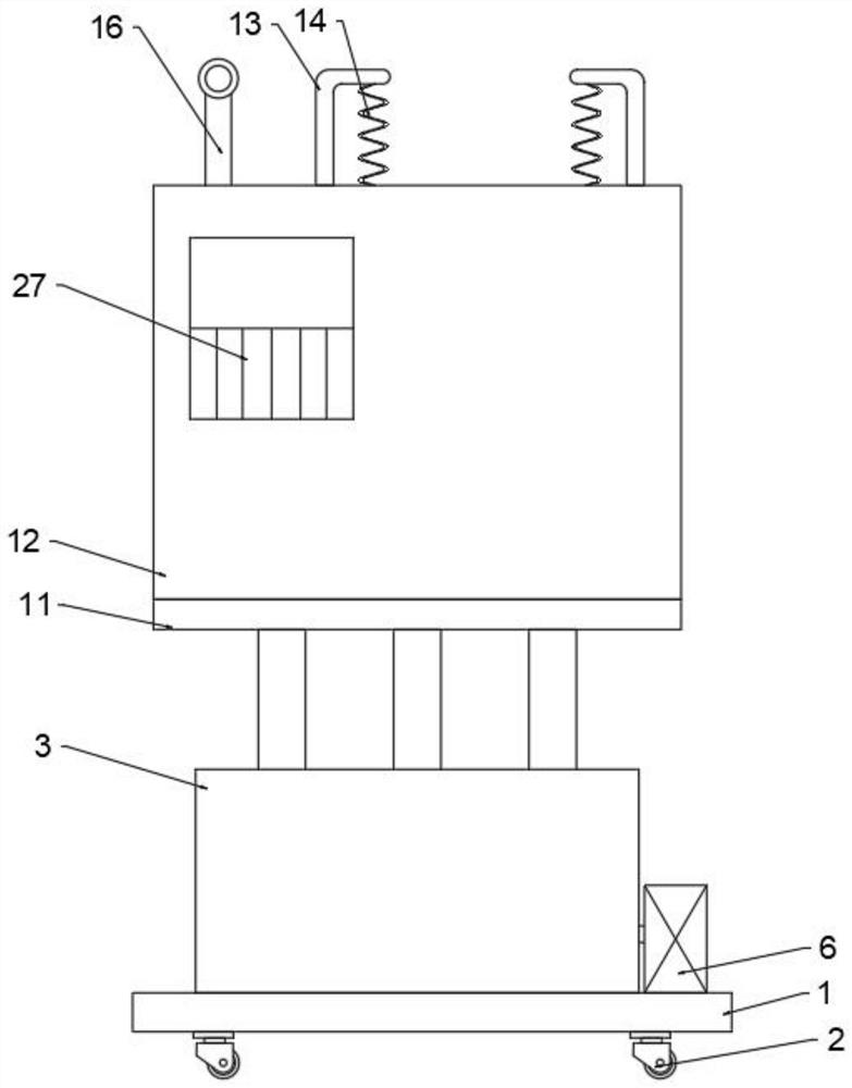 Waste liquid collecting device for nephrology department